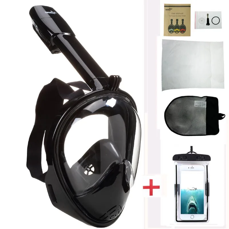 Полнолицевая маска для дайвинга Подводная противотуманная охоты|Маски дайвинга|