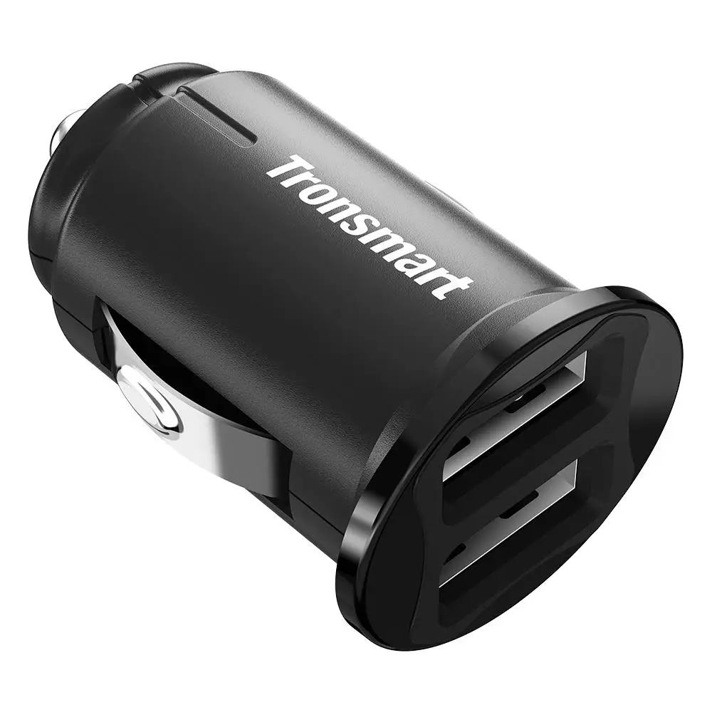 Tronsmart C24 Dual USB Автомобильное зарядное устройство для телефона зарядка samsung xiaomi ios