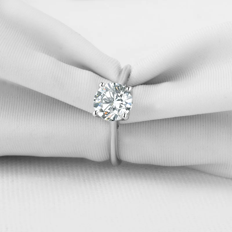 QYI 925 пробы серебро 1.25ct круглая огранка Halo Кольца женские обручальные ювелирные изделия Sona Имитация бриллианта обручальные кольца в подарок