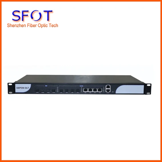 4 PON порта EPON OLT оборудование uplink Оптический линейный терминал с шт. модулем SFP.|optical