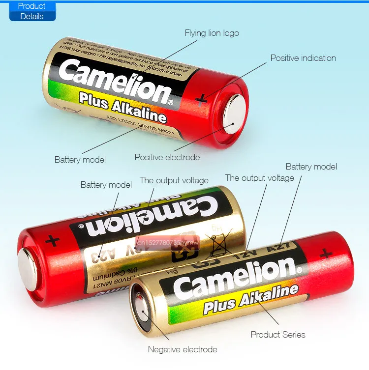 20 шт. Camelion щелочная батарея 12 В 23A 12 В 27A 23A 12 В 21/23 A23 E23A MN21 RC пульт дистанционного управления батарея RC Par