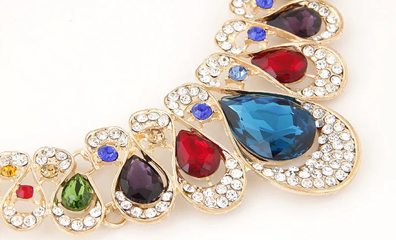 1 комплект очаровательное женское ювелирное изделие Массивное колье