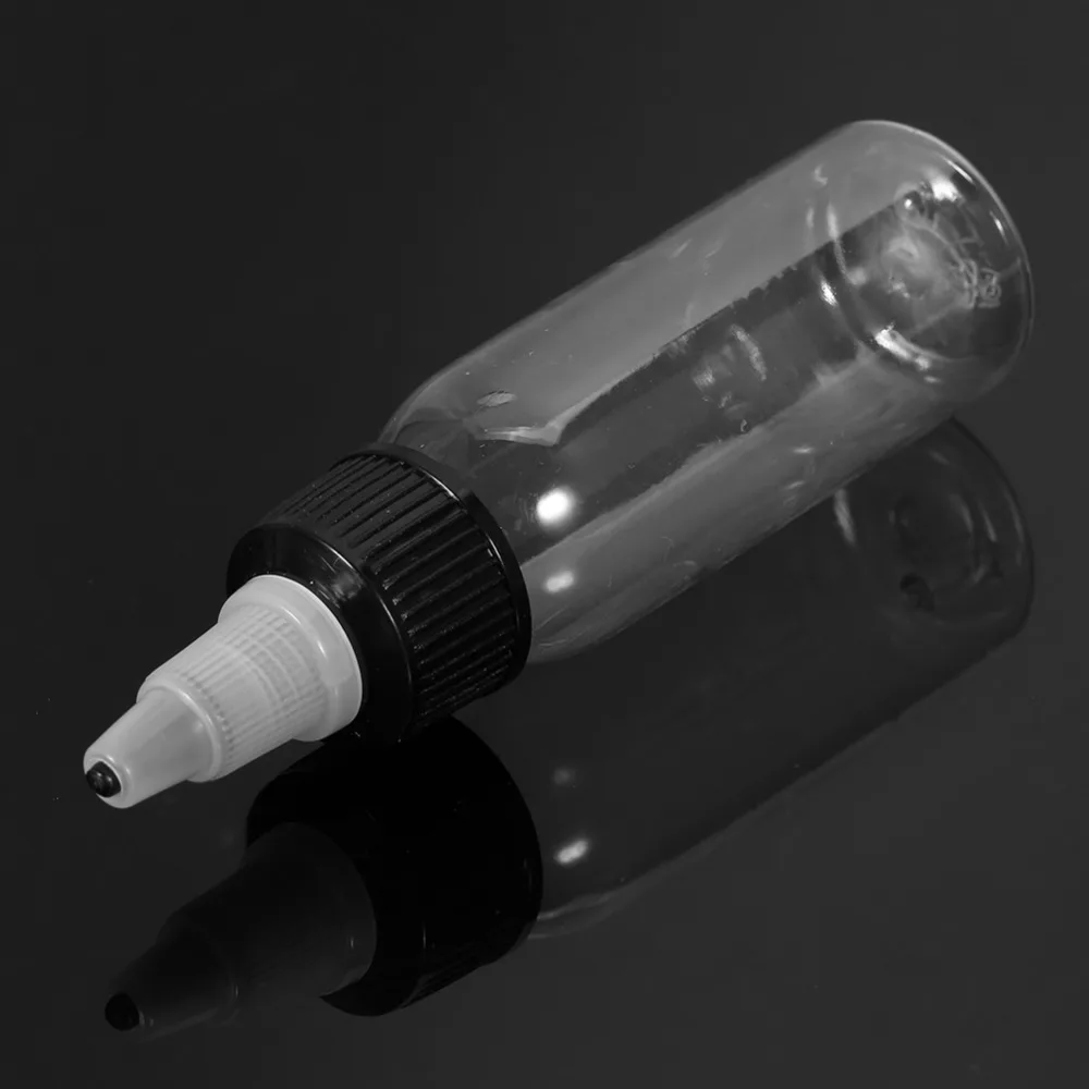 30 мл 5/10 шт пустые Пластик чернил для татуажа бутылка с пигментом Clear Black Кепки