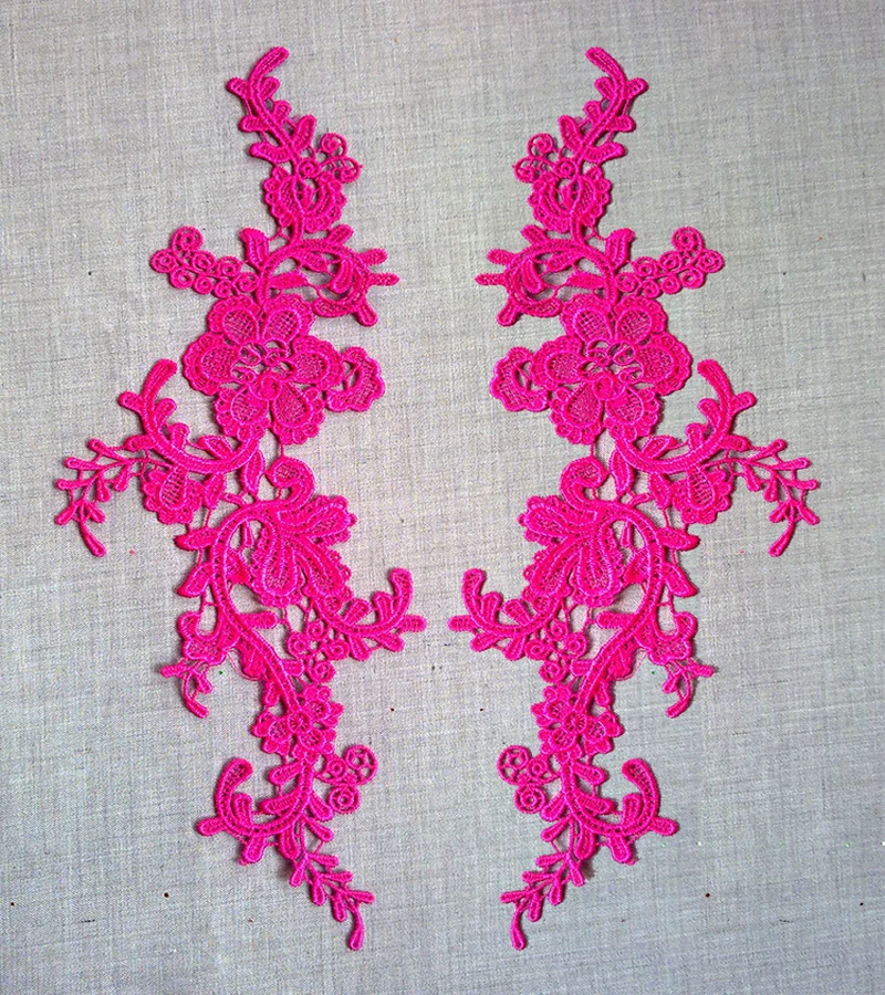 5 пар кружевные нашивки сделай сам венецианские цветы Кружевная аппликация