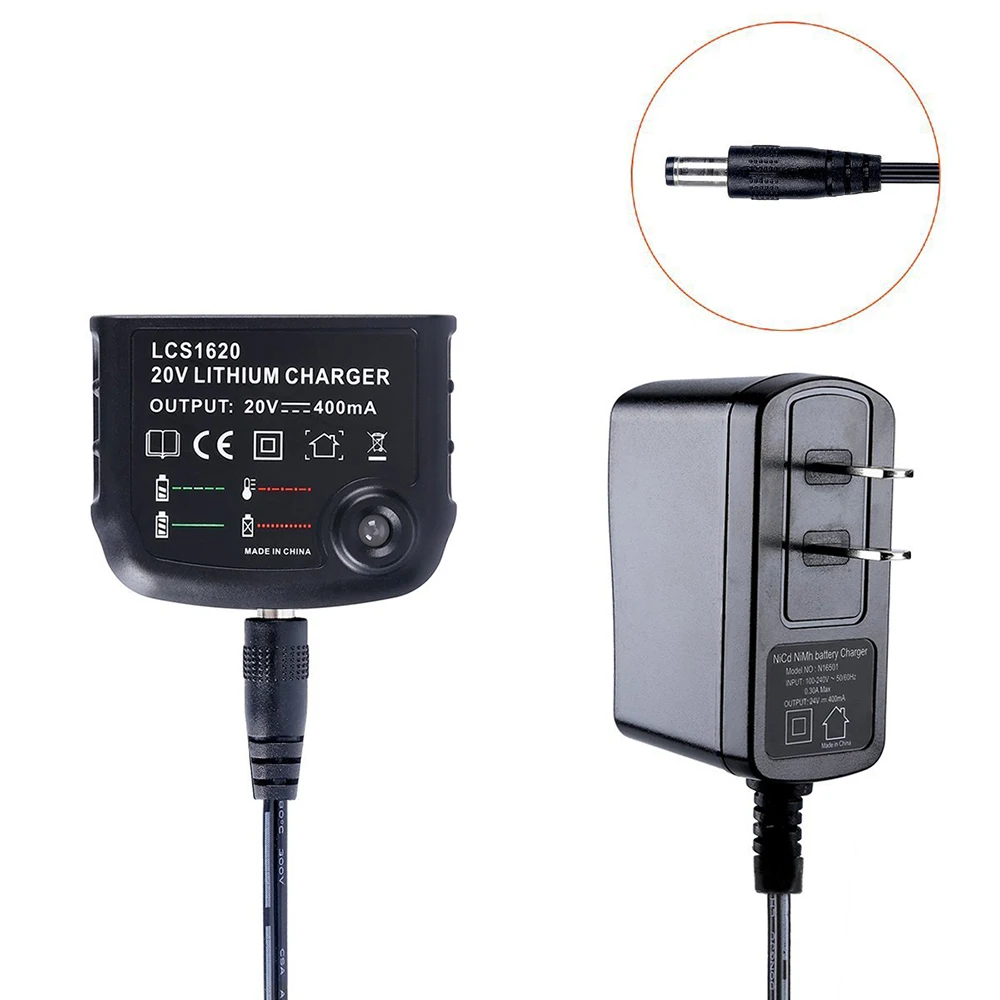 20 V литиевая Батарея Зарядное устройство LCS1620 для BLACK&DECKER аккумуляторная LBXR20 OPE LB20