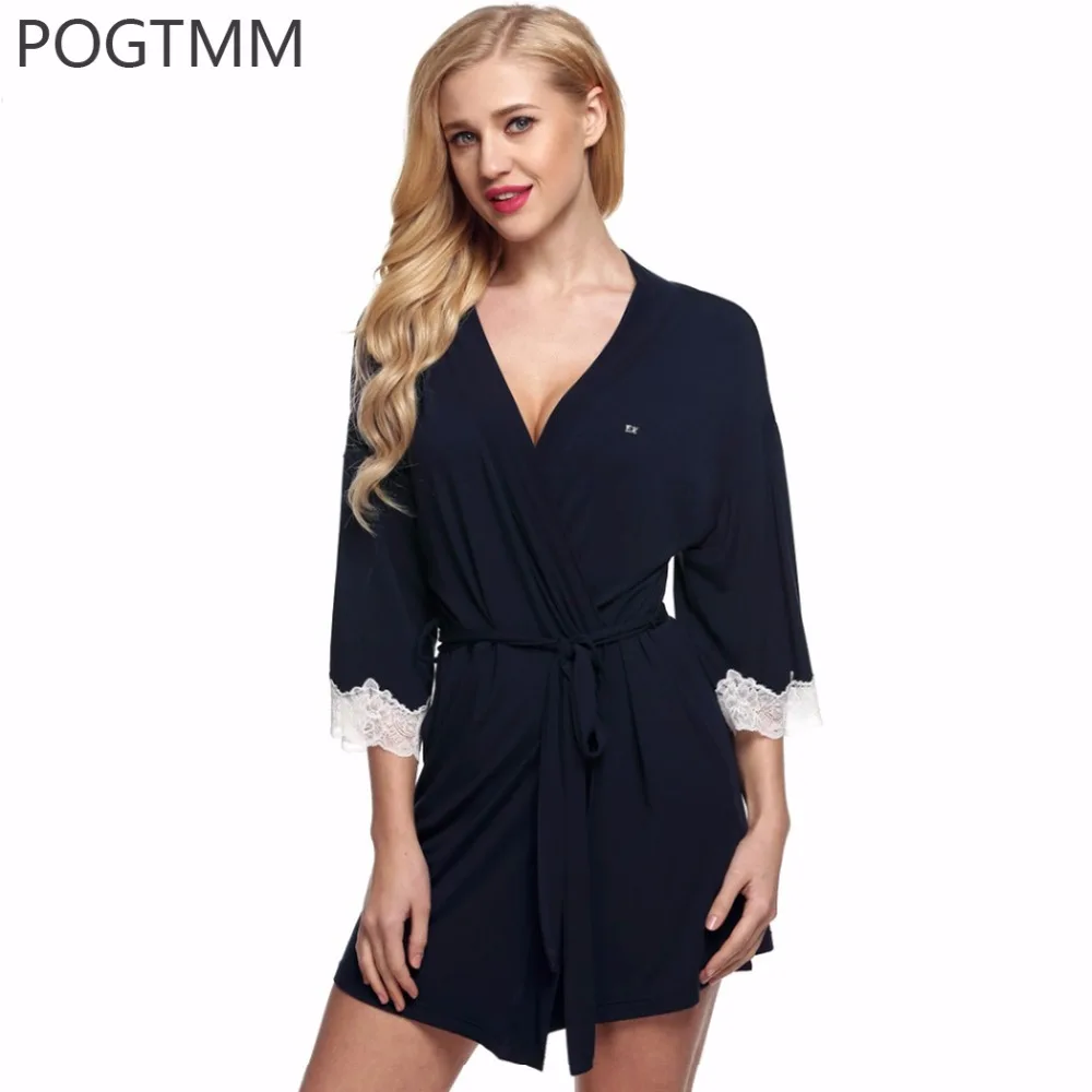 Халат Кружевной Для женщин кимоно короткий халат женский Sexy кружева пижамы
