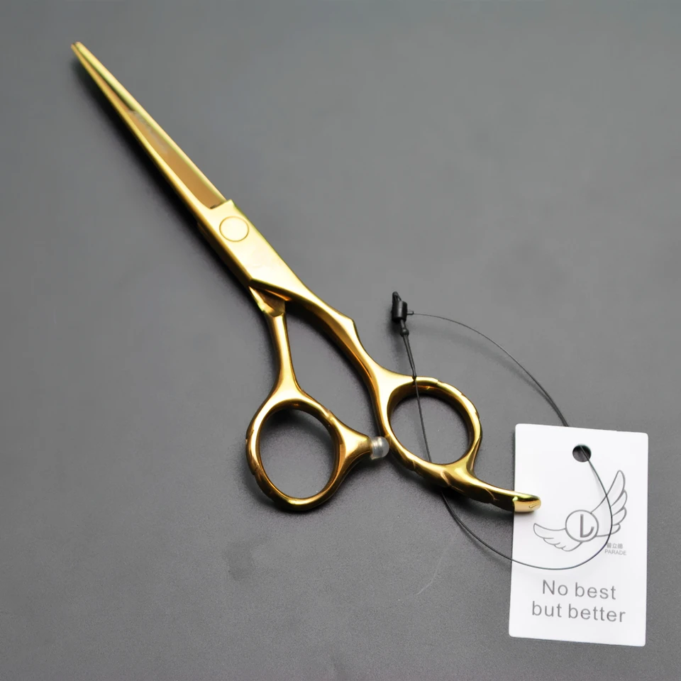 Парад 5 дюймов золотые Профессиональные Парикмахерские ножницы парикмахерские