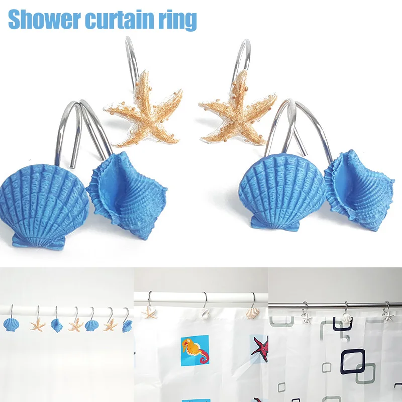 12 шт раковины для душа занавески крючки дома ванной комнаты декор портативный и
