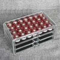 High Transparent Acrylic Storage Box Canned Plastic Painted 3 Layer Drawer Storage Box Nail Toolbox Sale
