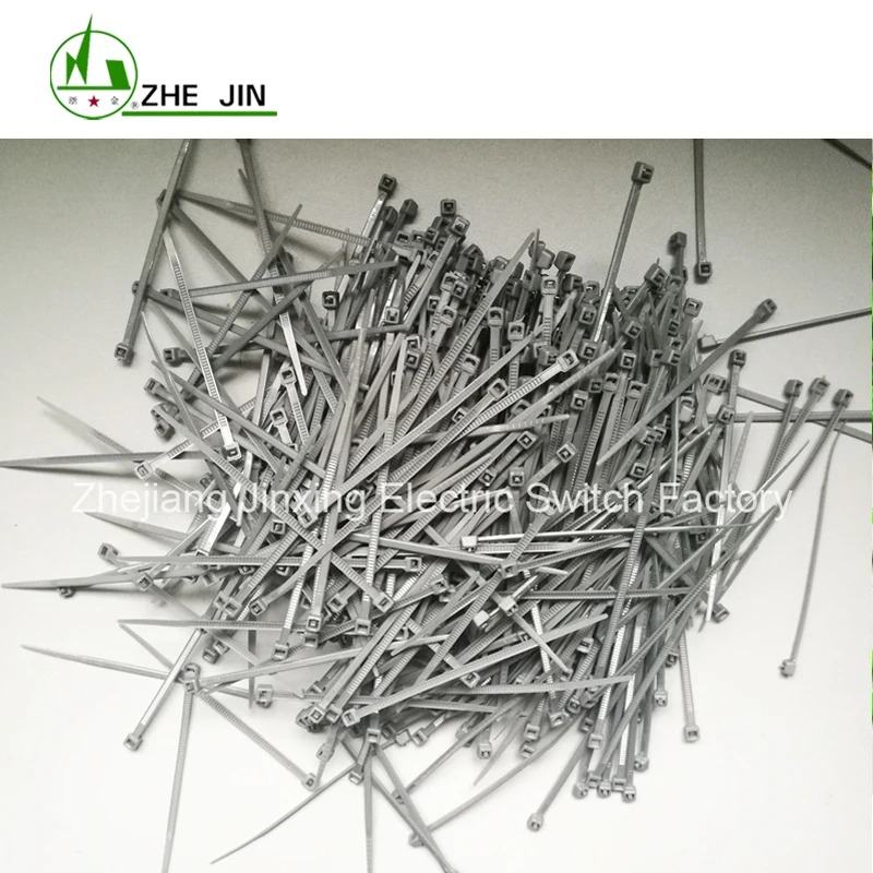 ZHEJIN (1000 шт) ZJ 3 * 80 (3 2 &quotX18lbs) цветной нейлоновый пластик с застежкой молнией обмотка