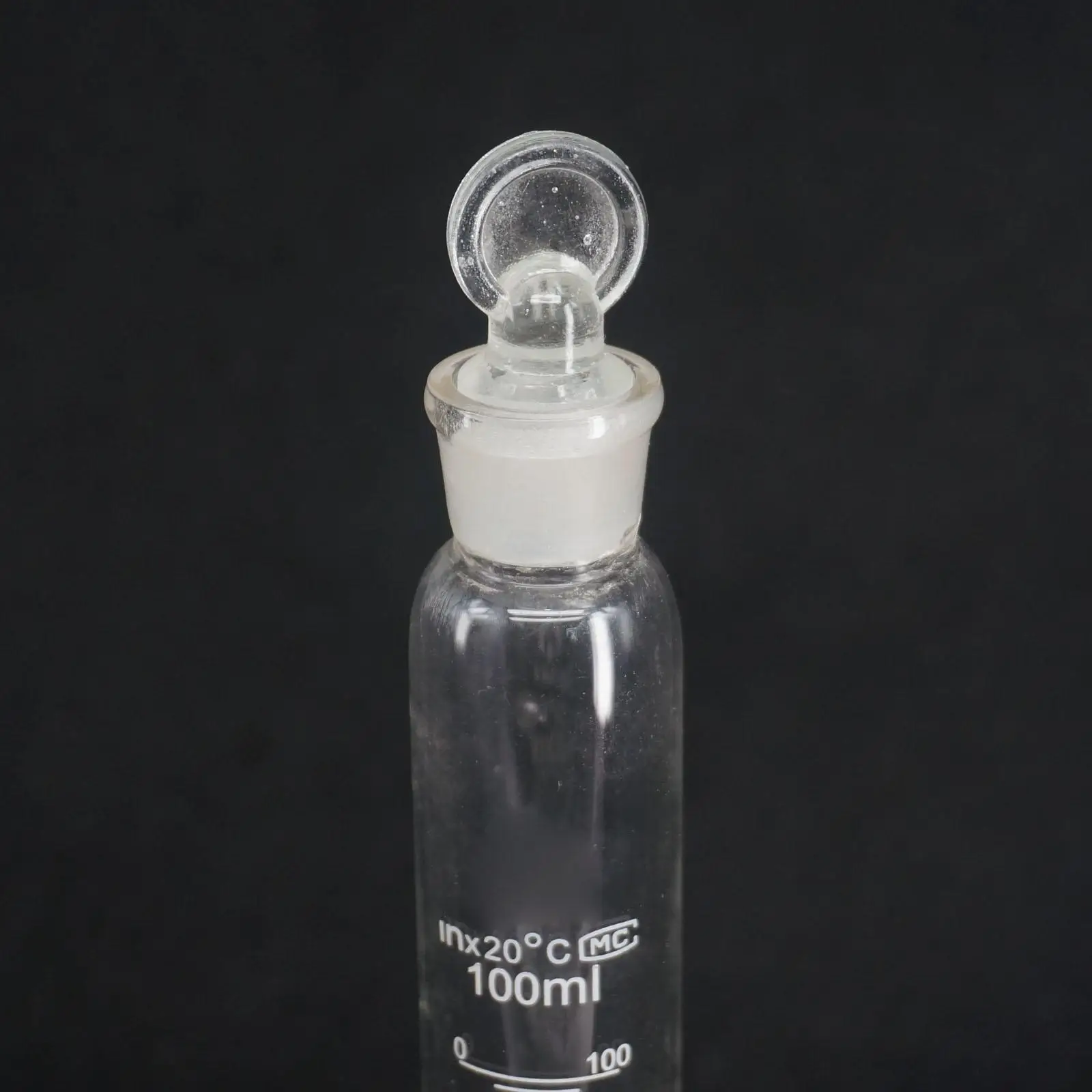

100ml 100cc Glass Measuring Cylinder + Glass Stopper Graduated Lab Laboratory