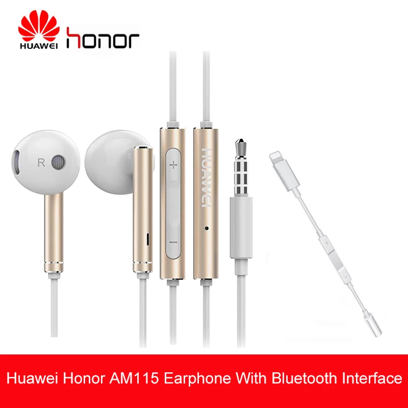 Новый huawei AM116 наушники с микрофоном динамик регулировкой громкости