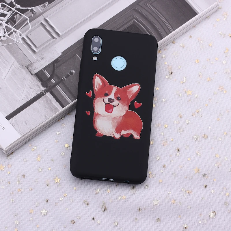 Силиконовый чехол для Huawei Honor Mate 10 20 Nova P20 P30 P40 P Smart Corgi Husky Pug щенки | Мобильные