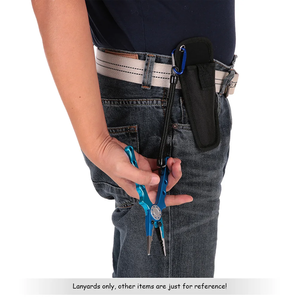 6 шт. рыболовные плетеные веревки снасти инструменты ремешок из ТПУ нержавеющая