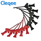 Cleqee P5003 10 шт.компл. микрозахваты SMD IC контакты тестового щупа разъемы Dupont логический анализатор тестовый крюк зажим для перемычек проводов