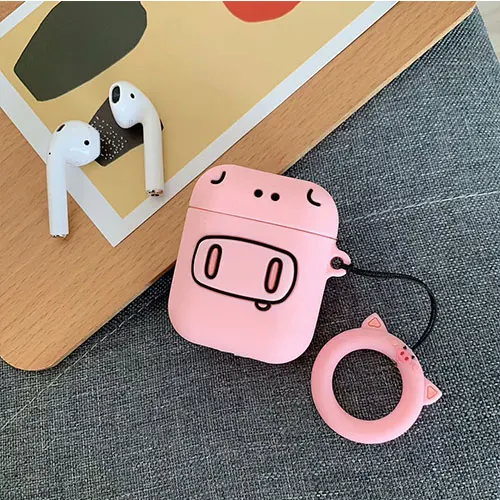 R 3D милый кактус морковь силиконовый чехол для Apple Airpods чехол Bluetooth наушники защитный Забавный чехол коробка палец кольцо крюк - Цвет: R