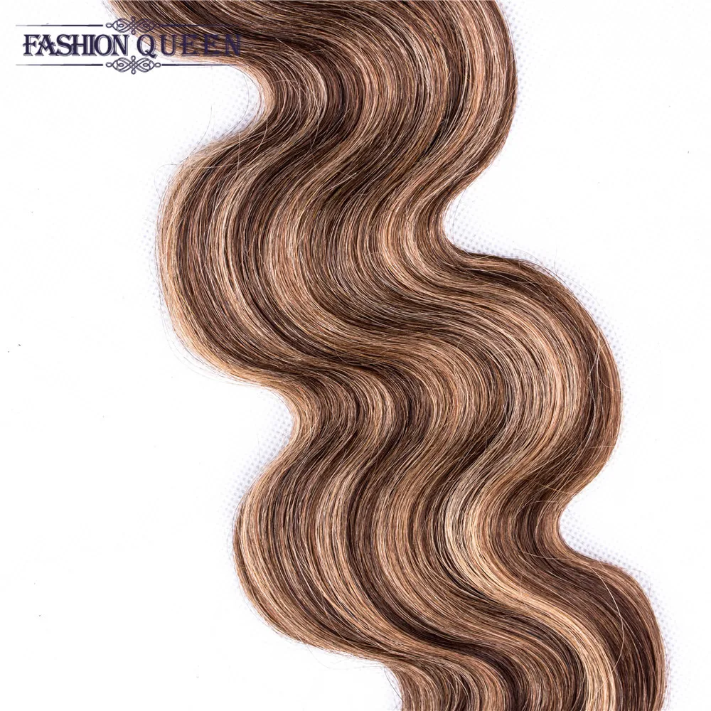 Предварительно окрашенные волосы ed волнистые бразильские Remy плетение 100%