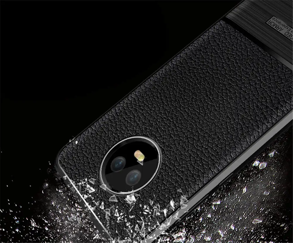Litchi Pattern Soft TPU Case for Motorola G6 Brushed Slim Rugged Armor MOTO Play Rubber Gel case Plus |