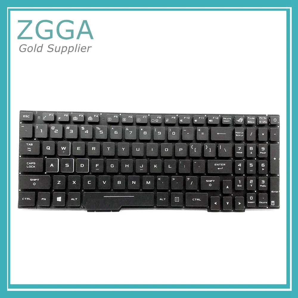 

New Laptop US Keyboard For Asus GL753 GL753V GL753VE GL753VD Keyset Backlit No Palmrest Red or White
