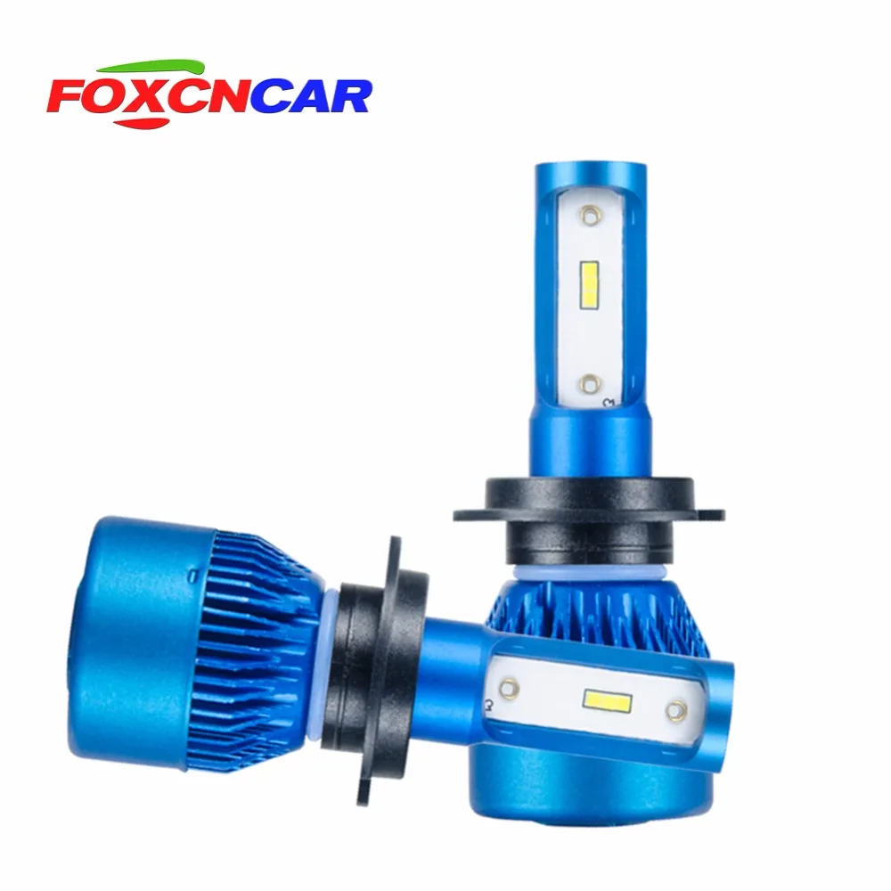 Foxcncar H7 H4 H1 H11 9005 9006 светодиодный фар автомобиля лампы (Подол короче спереди и