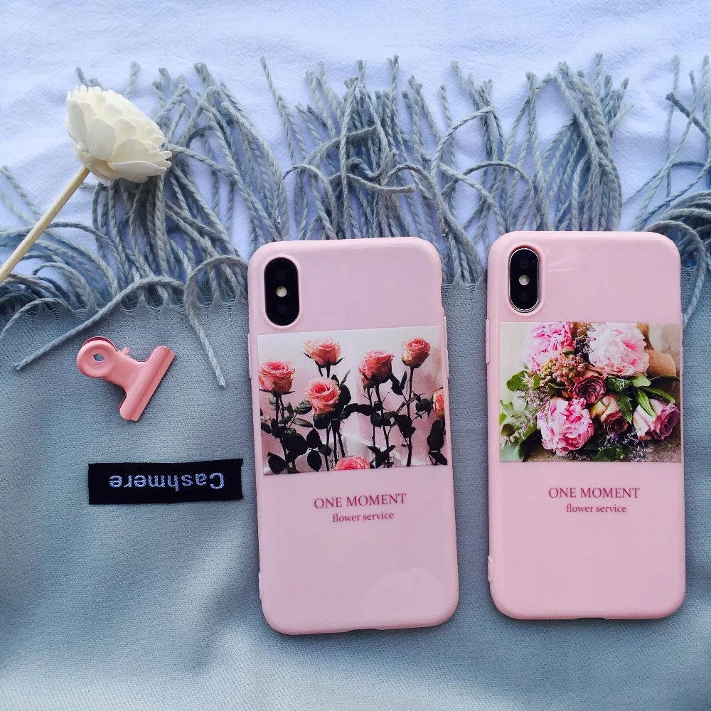 Стильный Цветок тропических растений Мягкая обложка для iphonex 8 плюс 6 6S 7