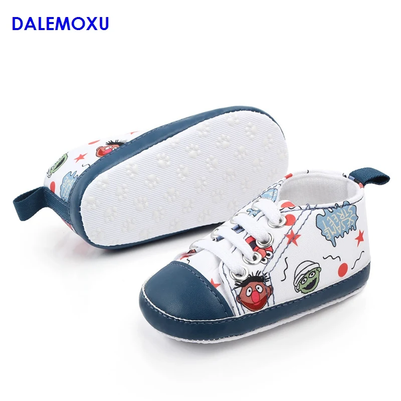 DALEMOXU Детские ботинки с мультяшным единорогом холщовые спортивные детские