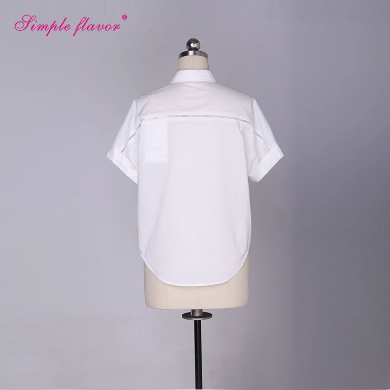 Simple Flavor 2017 White Tied Women Blouses Letter Printed Shirts Short Sleeve V-Neck Casual Blusas Feminina Crop Top WTS1116 |