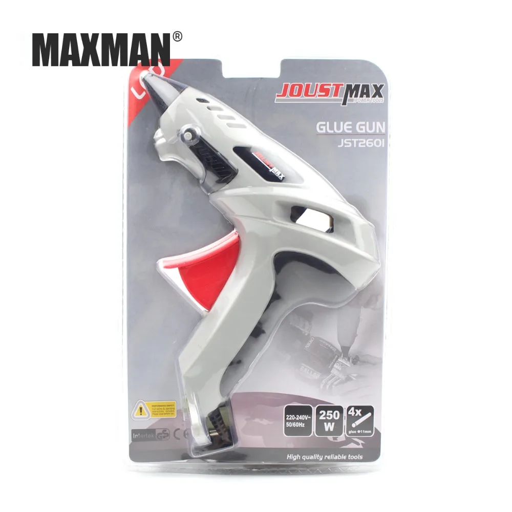 MAXMAN 250 Вт термоплавкий клеевой пистолет Профессиональный С клеевой палкой 10 см термоэлектрический тепловой температурный инструмент горячий силиконовый пистолет