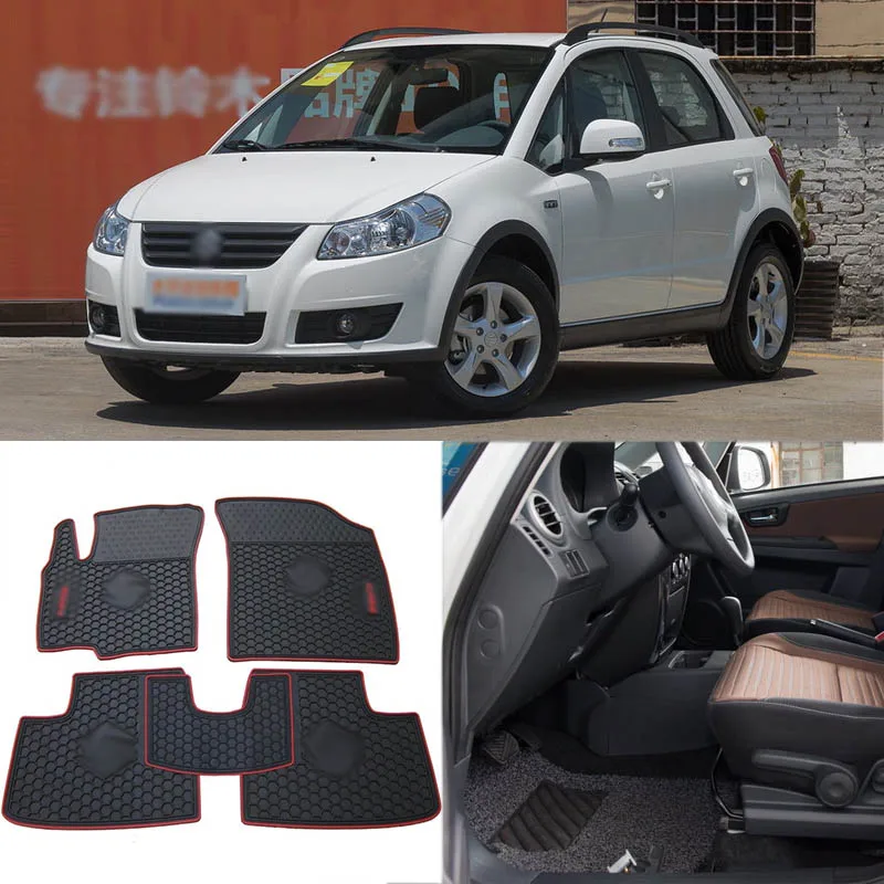 Высокое качество Полный комплект все погодные тяжелых черные резиновые коврики