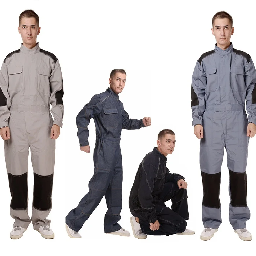 

Work Overall dust proof Working Coveralls Comfortable wear resistant cotton Uniform Workwear Auto Repair mechanical jumpsuit