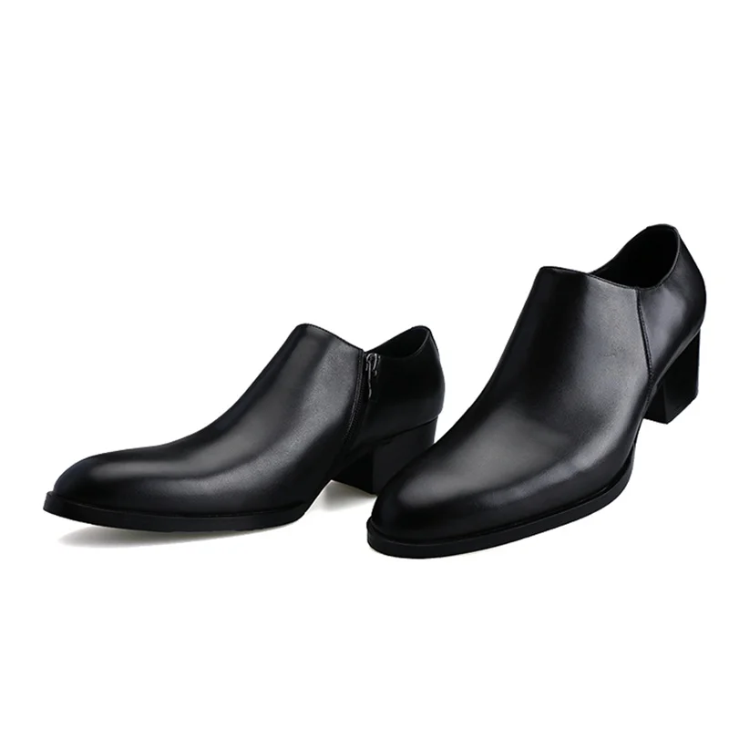 Новинка Модная мужская повседневная обувь из натуральной кожи Модные туфли на