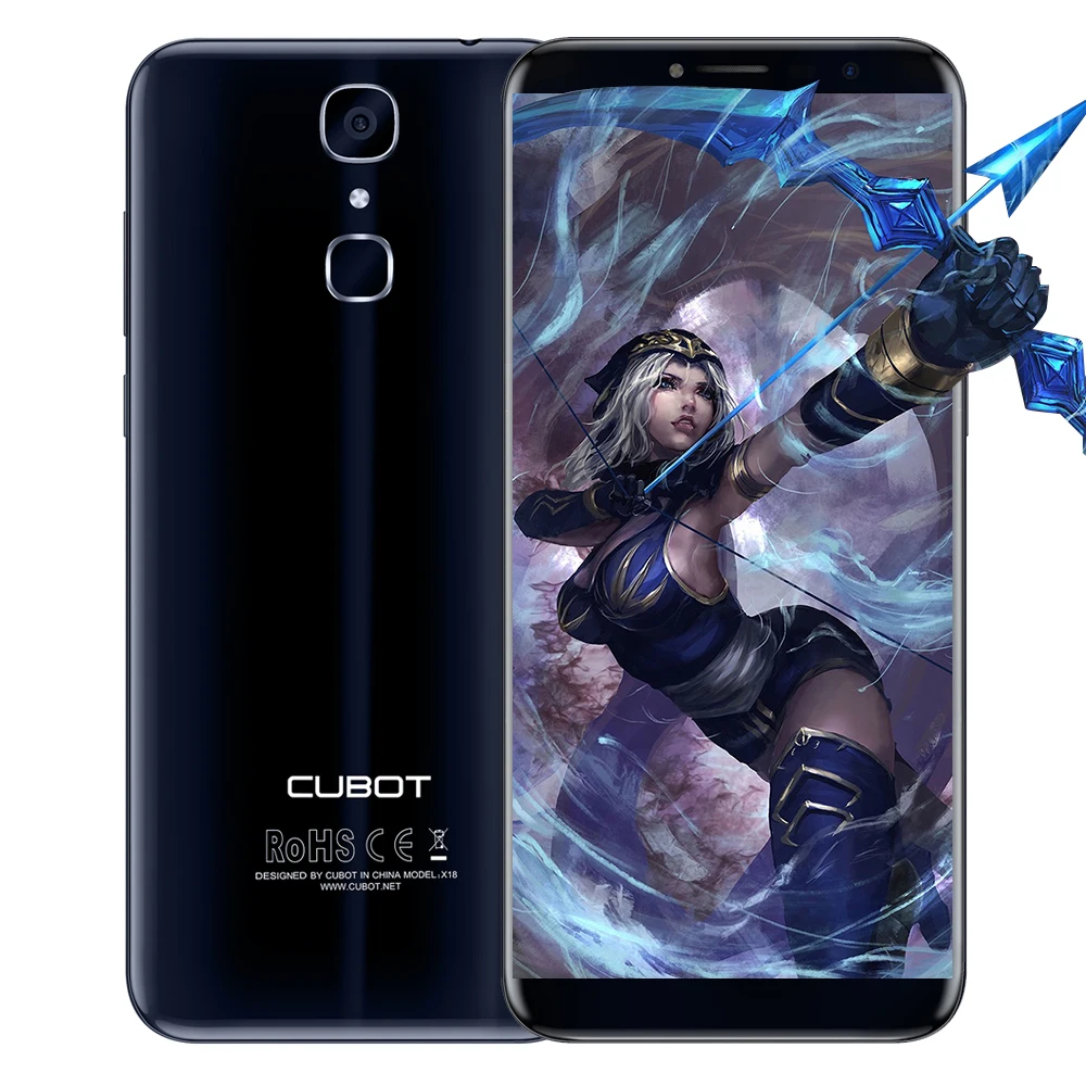 Cubot X18 смартфон с 5 7 дюймовым дисплеем четырёхъядерным процессором MT6737 ОЗУ 3 ГБ ПЗУ