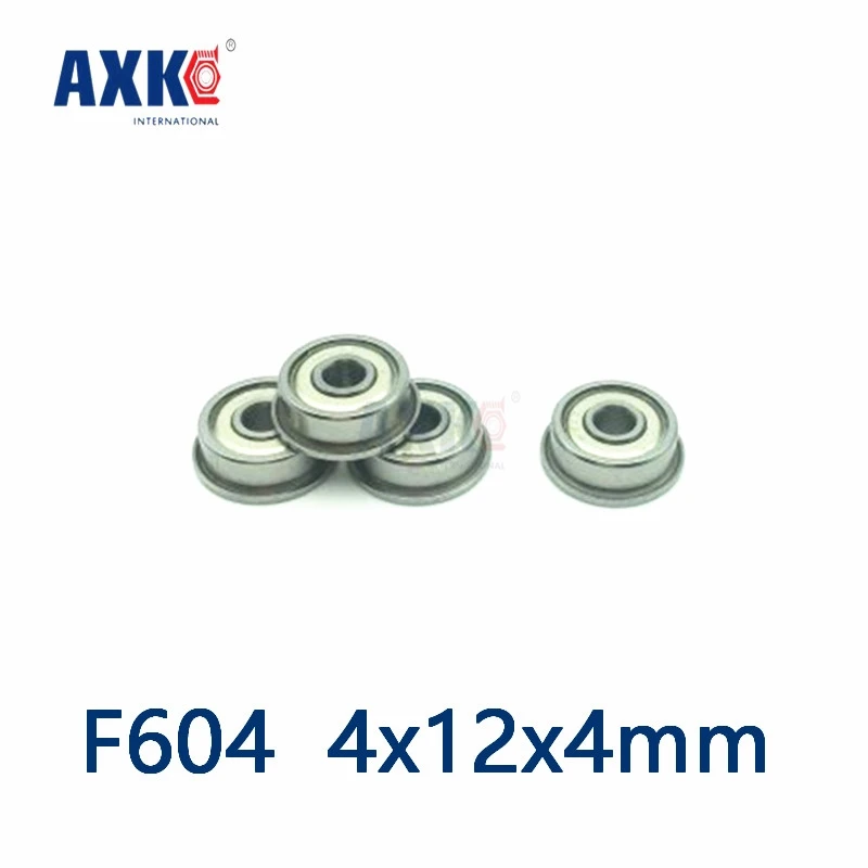 Новое поступление 2021 Limited Axk 10 шт. F604 F604zz F604z 2z 4x12x4 фланцевый подшипник Миниатюрные