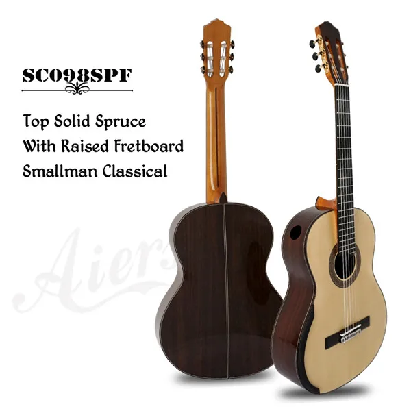 spruce top Aiersi бренд ручной работы приподнятый гриф и одиночный Smallman Классическая гитара чехол SC098SPF - Цвет: spruce top