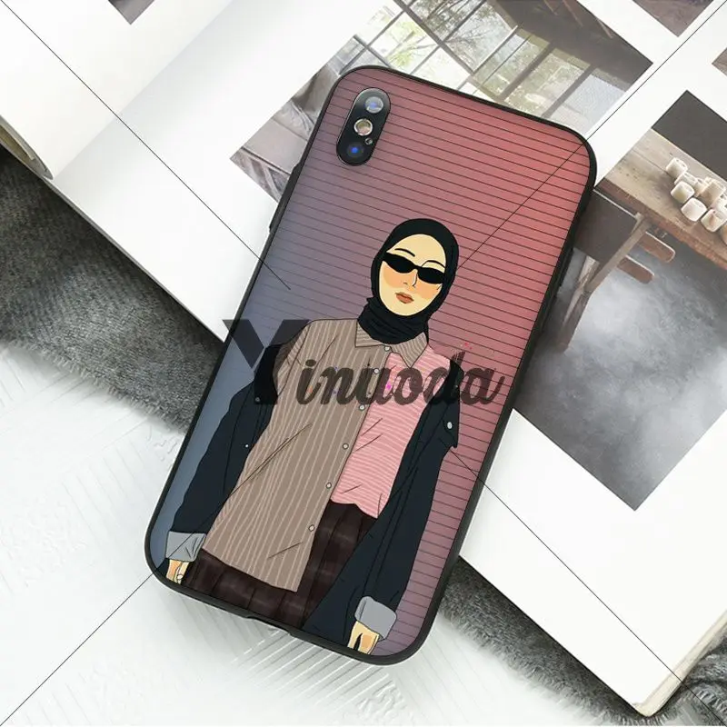 Yiuoda Модный мусульманский чехол для девочек iPhone X XS MAX 6 6S 7 7plus 8 8Plus 5 5S