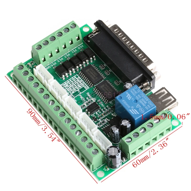 ЧПУ Breakout Board с оптическим муфтой для шагового двигателя MACH3 5 Axis | Обустройство