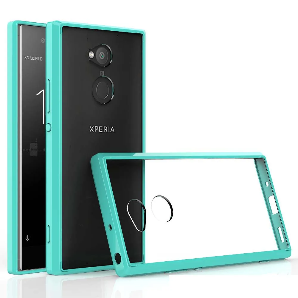 Для Coque sony Xperia XA2 чехол 5," прозрачный акриловый жесткий чехол на заднюю панель для Funda sony Xperia XA2 Чехол Мягкий ТПУ бампер H3113 H4113