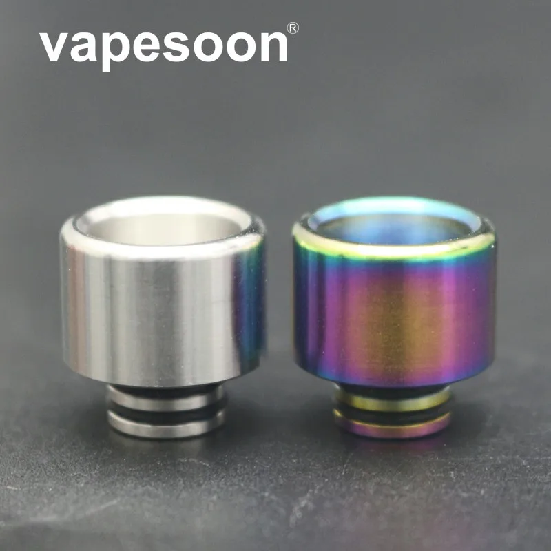 

VapeSoon 510 Satinless Steel Rainbow Anti-fried oil Drip Tip For TFV8 BABY TFV12 BABY Prince TANK MELO 3 MINI Tank