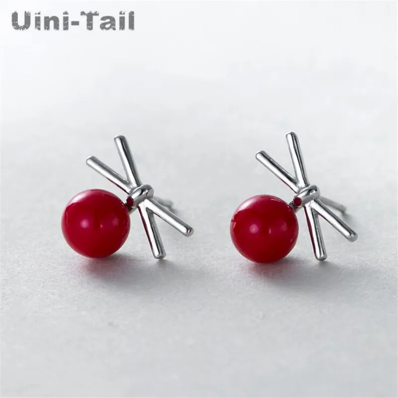 Uini Tail/новые серьги из стерлингового серебра 925 пробы в Корейском стиле с милым
