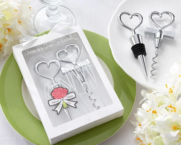 

Wedding party favor gifts wine bottle stopper and corkscrew best wedding gifts bottle opener wedding souvenir