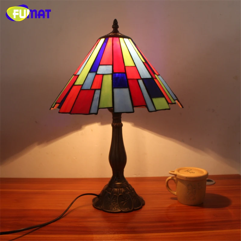 Витражный подвесной светильник FUMAT лампа в стиле Тиффани для гостиной столовой