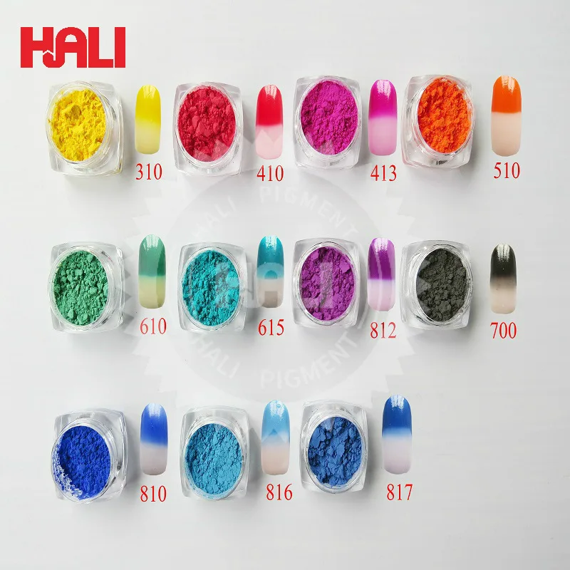 Термохромный пигмент 26 цветов термохромный изменение температуры порошок для