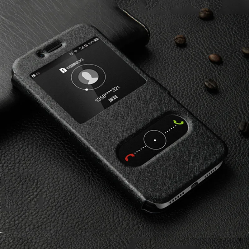 Black Кожаный флип-чехол для LG X Мощность 2 V30 K3 K4 K8 K7 K10 K8 K10 G8 G7 G6 G5 G4 Q6 Q8 окошком на лицевой панели, чехол для телефона чехол для мобильного телефона - Цвет: Black