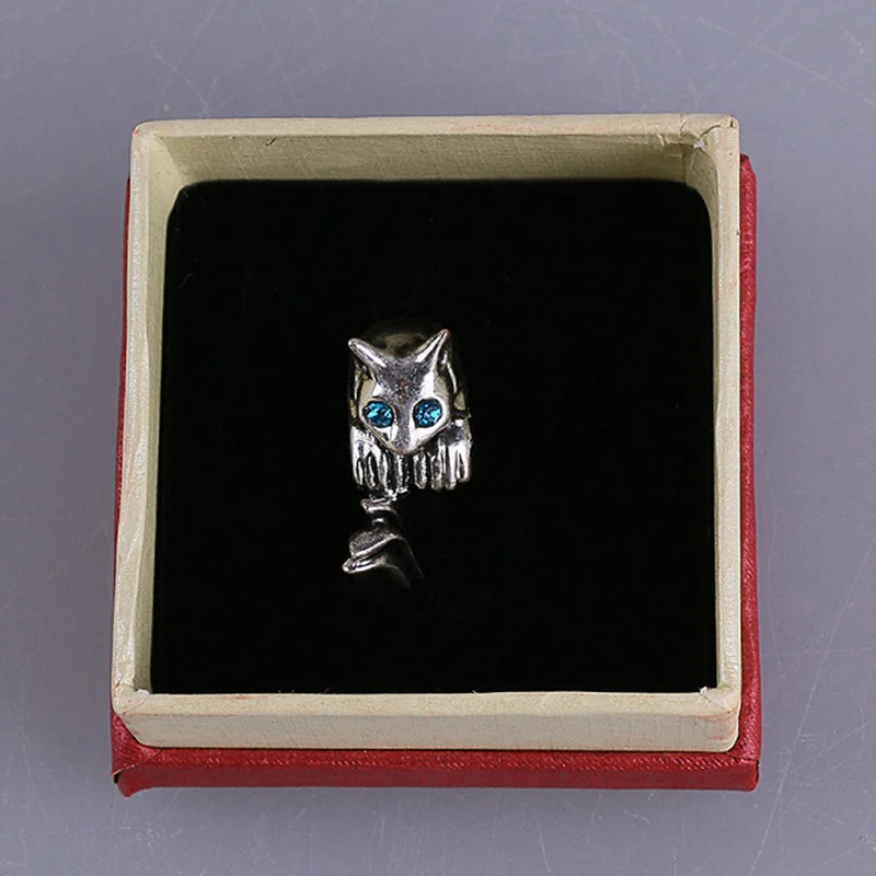 Кольцо для косплея Dark Souls 3 металлических кольца с серебристым котом аксессуары
