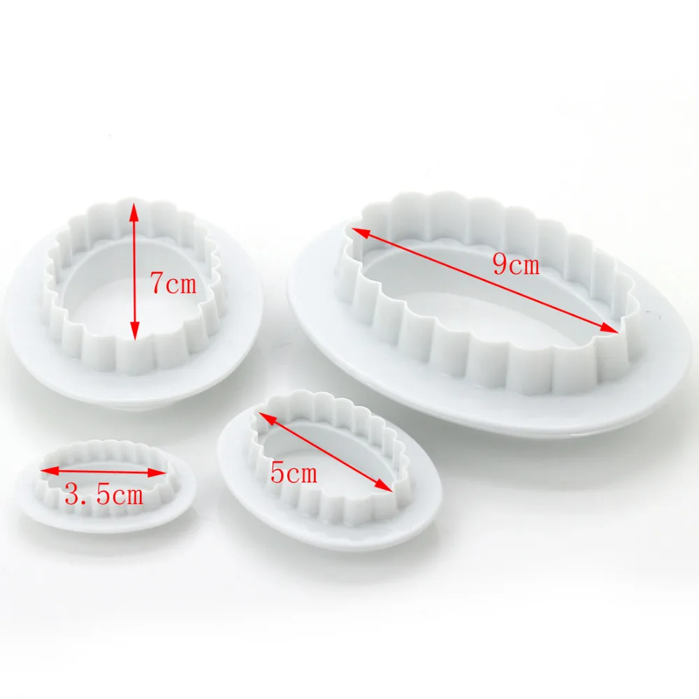 4 шт./компл. овальные кондитерские изделия для украшения тортов|cake decorating tools|mould
