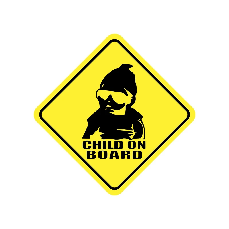 YJZT 15.7CM*15.7CM Warning CHILD ON BOARD Decal Cute Boy Car Sticker PVC 12-40100 | Автомобили и мотоциклы