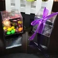 25 шт. 6*6*6 см ПВХ квадратные подарочные коробки для конфет упаковка сувенирная коробка прозрачная коробка для шоколадного десерта Caja de regalo