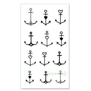Водонепроницаемые временные тату наклейки милые маленькие наклейки с якорем тату флэш-тату поддельные татуировки для Одежда для детей девочек
