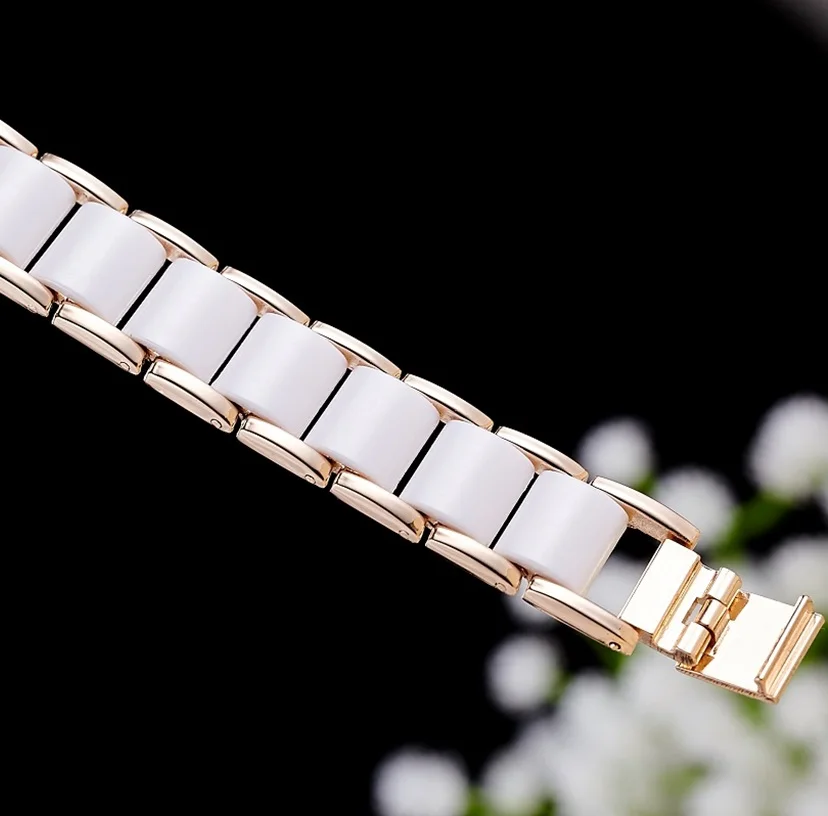 SBAO Brand Luxury Fashion Women's Quartz Watch Imitation Ceramic Casual Rhinestone Girl Clock Ladies Dress wristwatches | Наручные
