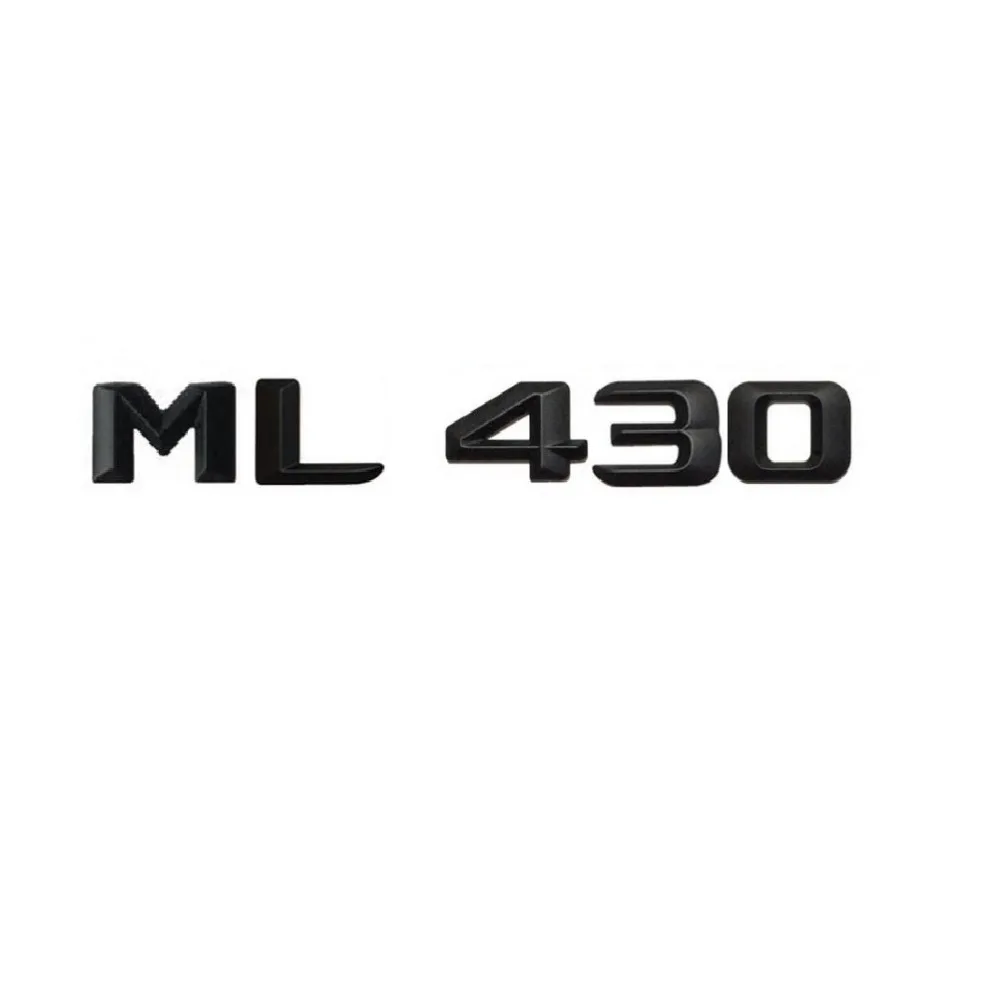 Черный матовый стикер в багажник автомобиля с надписью ML 430 эмблема наклейка для